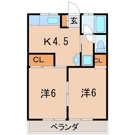 レジデンス塙の物件間取画像